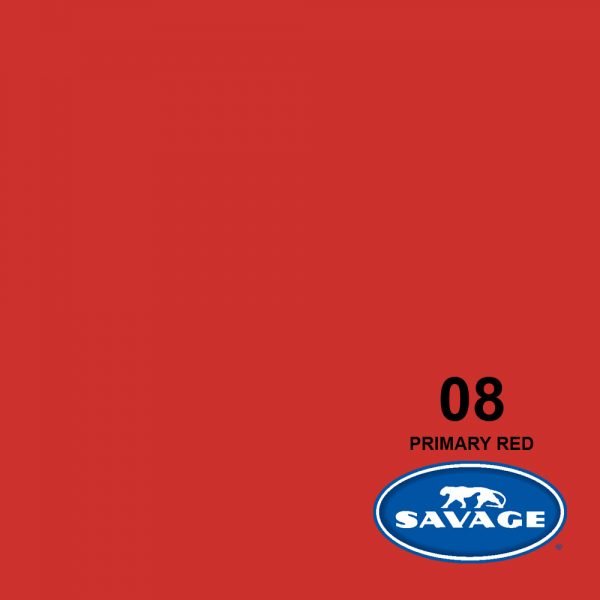 Fondo de Papel Savage Primary Red 1,35 x 11 mts