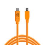 Tether Tools CUC2415-ORG cable USB C A Mini B 5 pin 4.60mts
